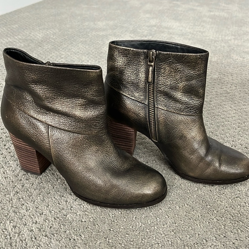 Cole Haan Bronze Booties